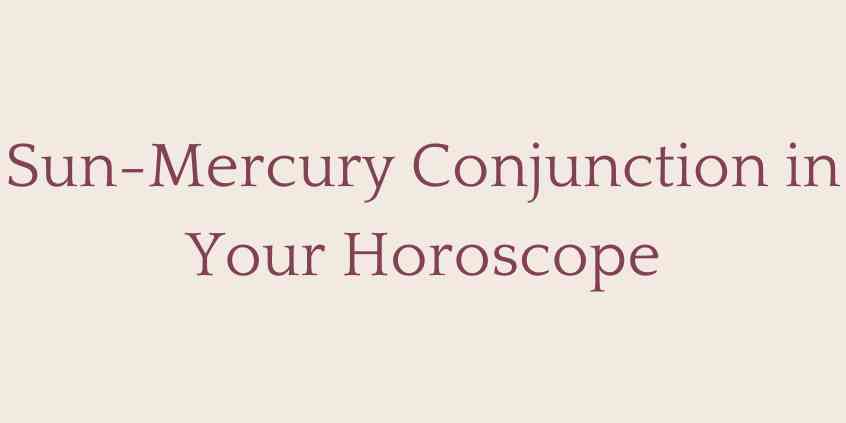 Sun Mercury Conjunction